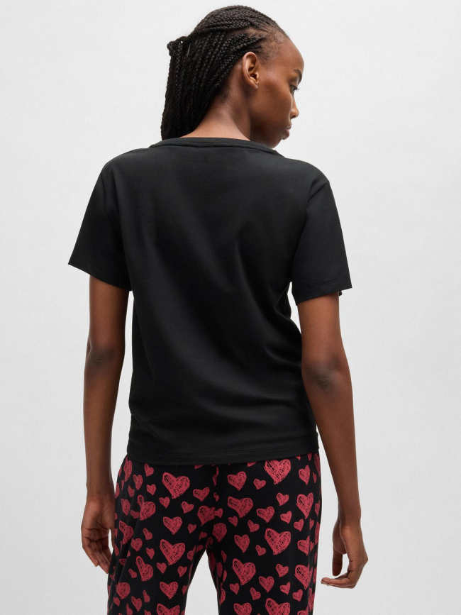 T-shirt logo nikka noir femme - Hugo