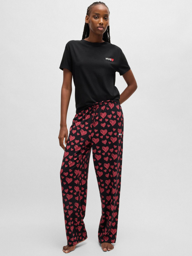 T-shirt logo nikka noir femme - Hugo