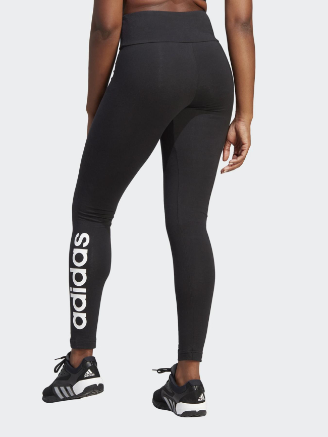 Legging linear logo noir femme - Adidas