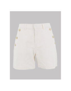 Short en jean à bouton doré vmmargot blanc femme - Vero Moda