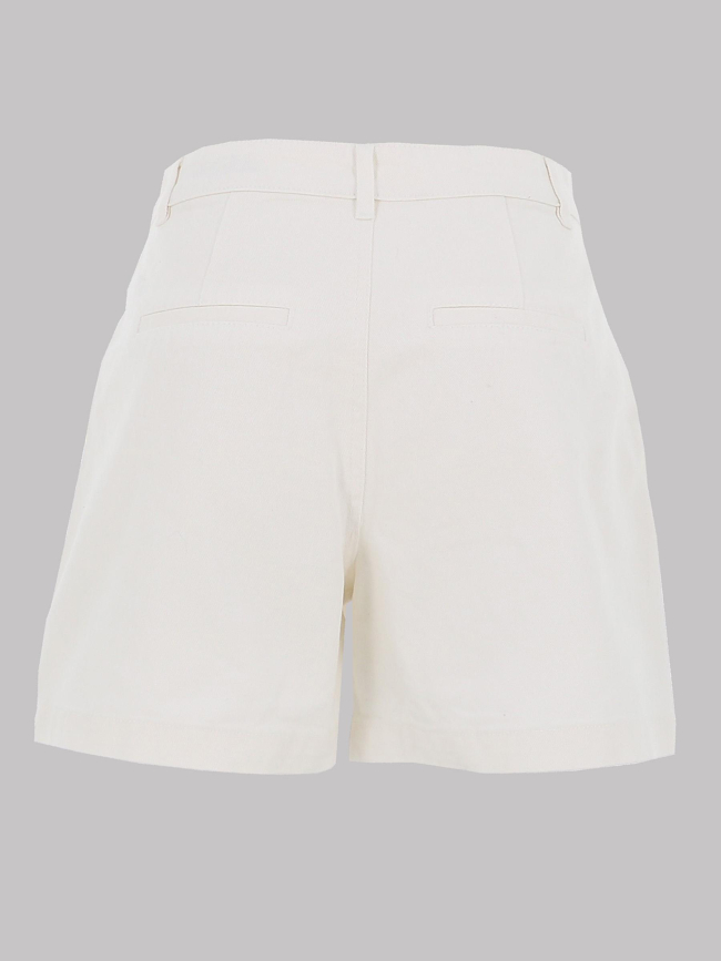 Short en jean à bouton doré vmmargot blanc femme - Vero Moda