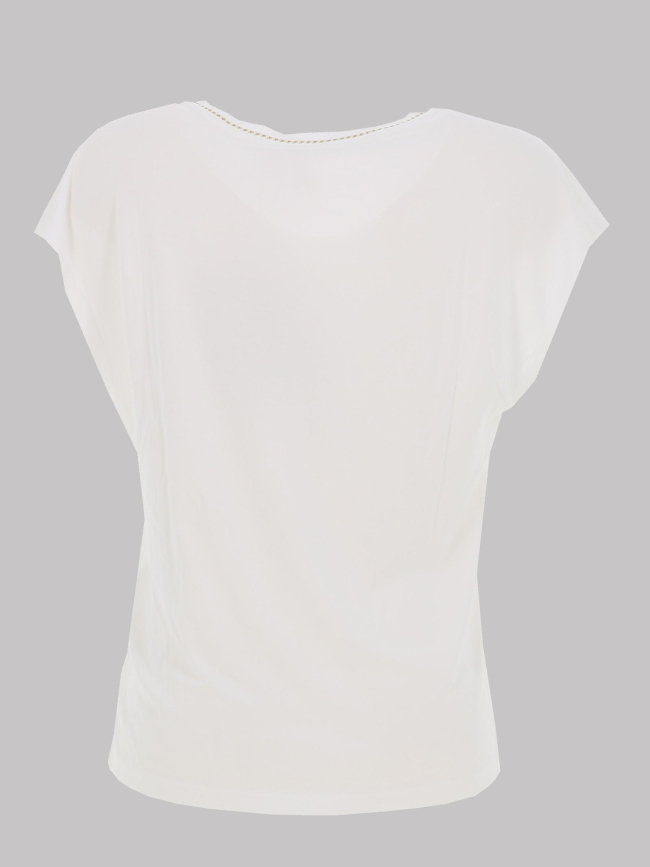T-shirt col v batila blanc femme - Vero Moda