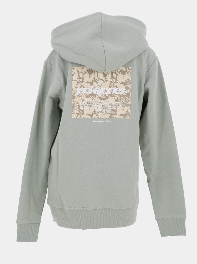 Sweat à capuche jcotarmac camo vert garçon - Jack & Jones