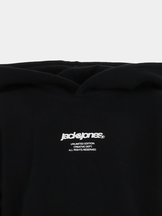 Sweat à capuche jcotarmac camo noir garçon - Jack & Jones