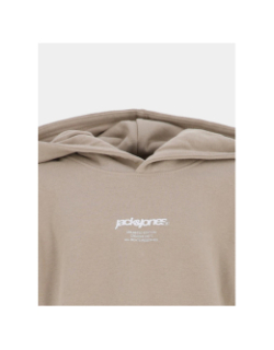 Sweat à capuche jcotarmac camo beige garçon - Jack & Jones
