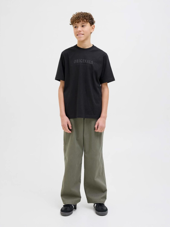 T-shirt jorfrederiksberg noir garçon - Jack & Jones