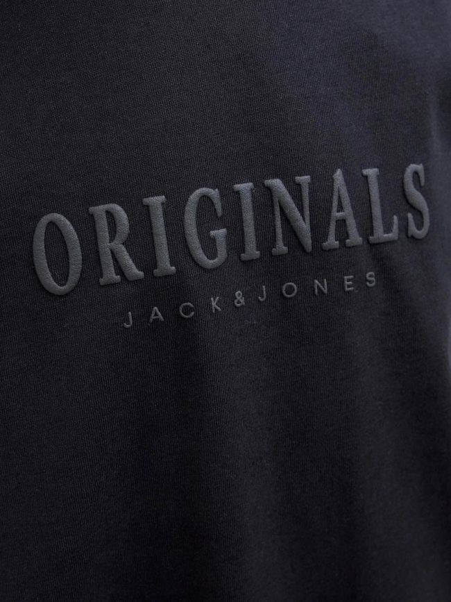 T-shirt jorfrederiksberg noir garçon - Jack & Jones