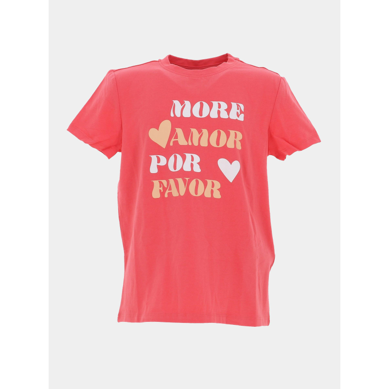 T-shirt à manches courtes kogsonja rose fille - Only
