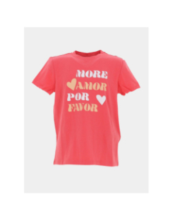 T-shirt à manches courtes kogsonja rose fille - Only