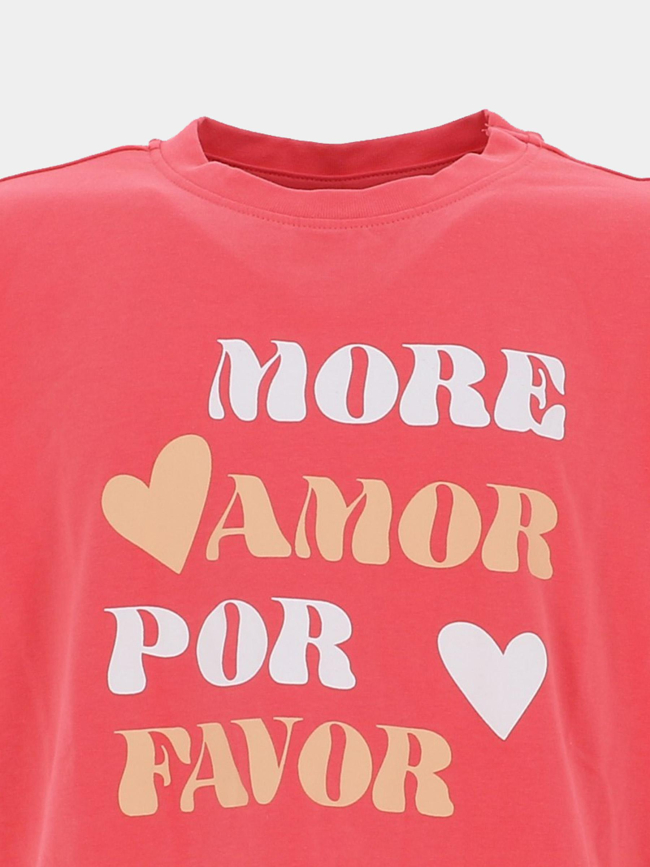 T-shirt à manches courtes kogsonja rose fille - Only