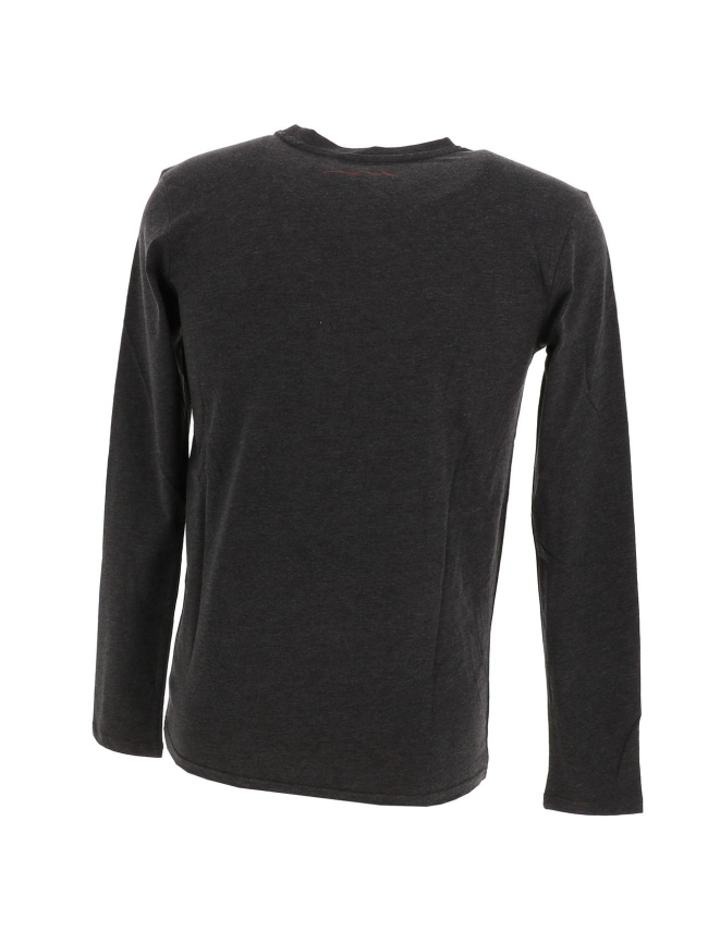 T-shirt manches longues the tee gris homme - Teddy Smith