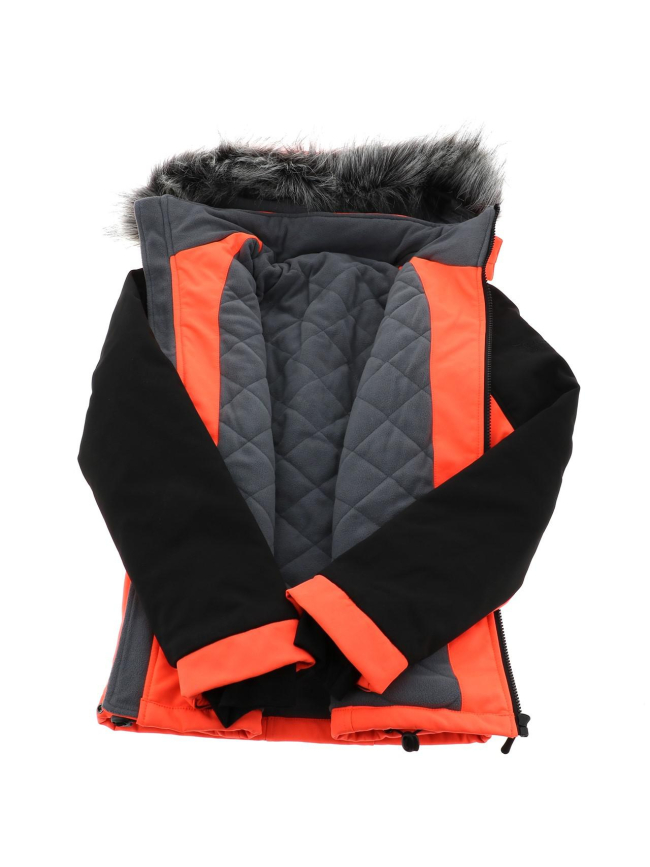 Blouson softshell de ski vanoise orange femme - Eldera Sportswear