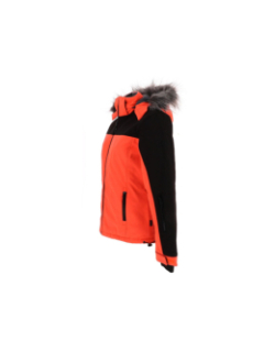 Blouson softshell de ski vanoise orange femme - Eldera Sportswear