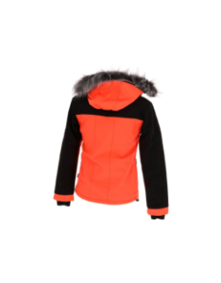 Blouson softshell de ski vanoise orange femme - Eldera Sportswear
