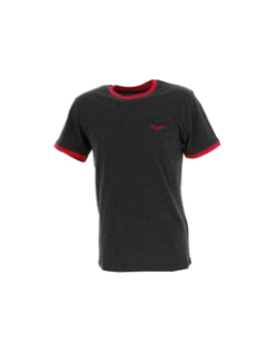 T-shirt the tee gris/rouge homme - Teddy Smith