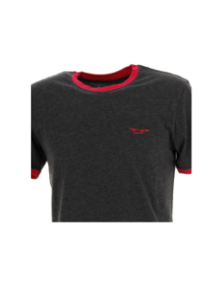 T-shirt the tee gris/rouge homme - Teddy Smith