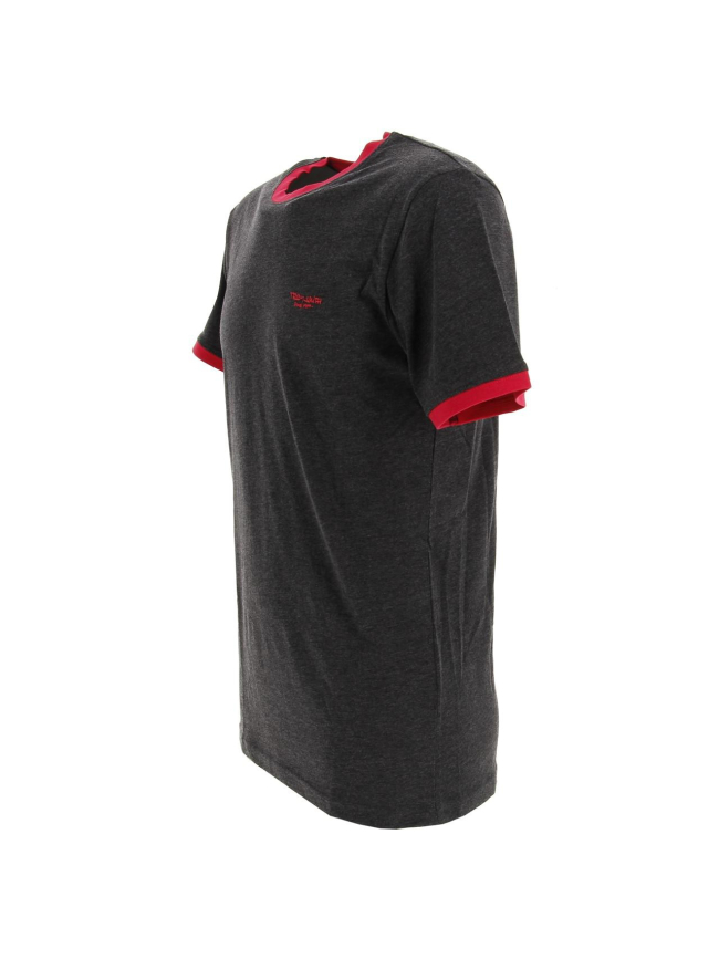 T-shirt the tee gris/rouge homme - Teddy Smith