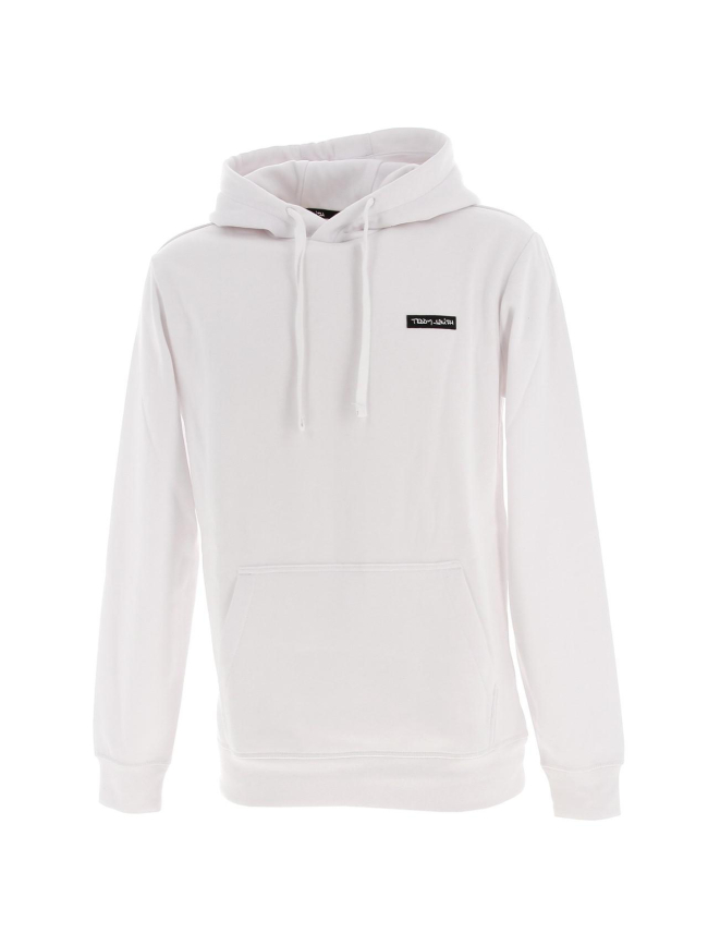 Sweat à capuche nark blanc homme - Teddy Smith