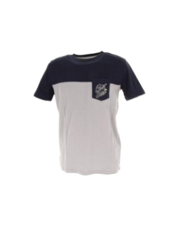T-shirt bicolore molene gris homme - Quiksilver
