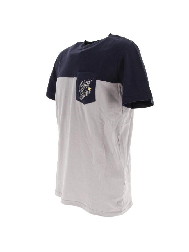 T-shirt bicolore molene gris homme - Quiksilver