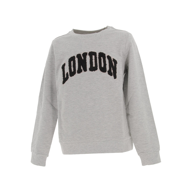 Sweat london laina gris fille - Only