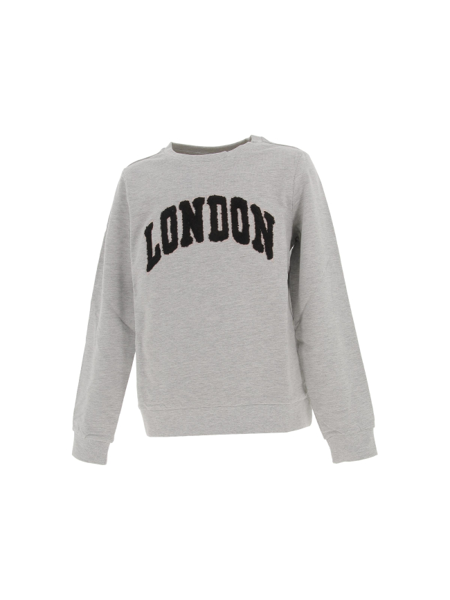 Sweat london laina gris fille - Only