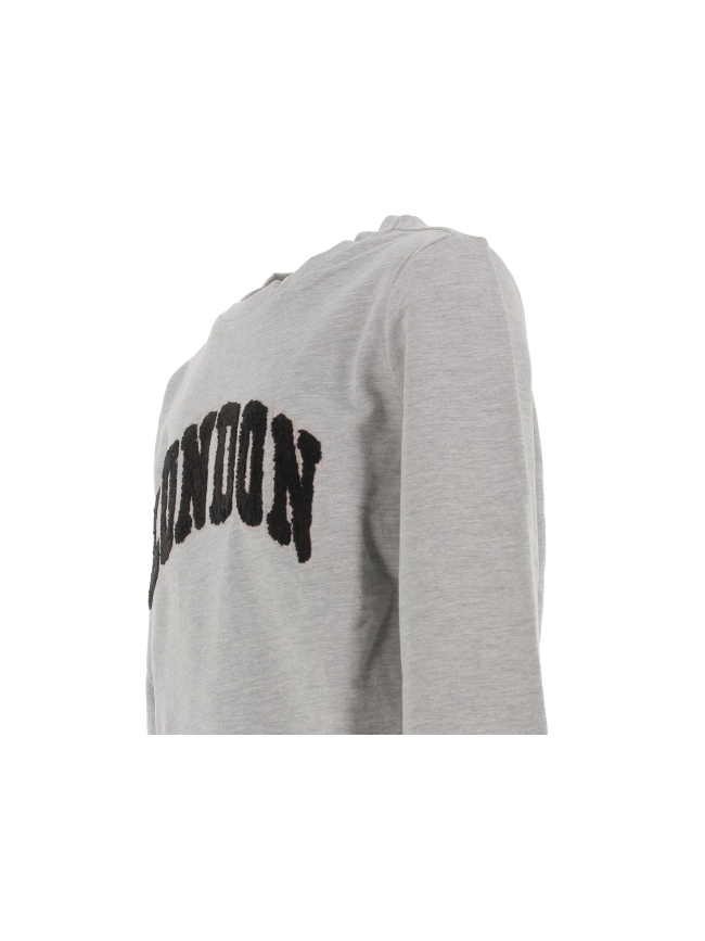 Sweat london laina gris fille - Only