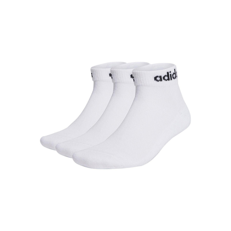 Pack 3 paires de chaussettes lin ankle blanc - Adidas