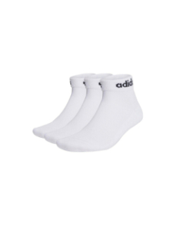 Pack 3 paires de chaussettes lin ankle blanc - Adidas