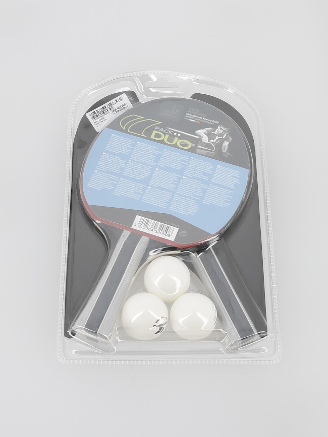 Pack 2 raquettes de tennis de table sport noir - Cornilleau