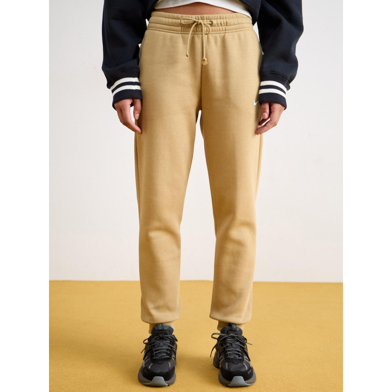 Pantalon jogging phoenix fleece marron clair femme - Nike