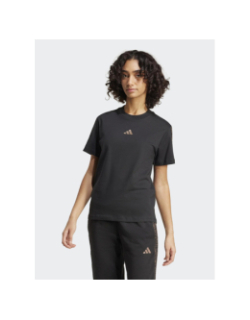 T-shirt à manches courtes et motif animal noir femme - Adidas