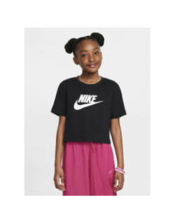 T-shirt crop nsw futura noir fille - Nike