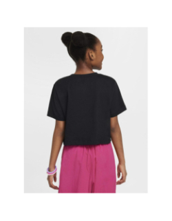 T-shirt crop nsw futura noir fille - Nike
