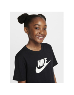 T-shirt crop nsw futura noir fille - Nike