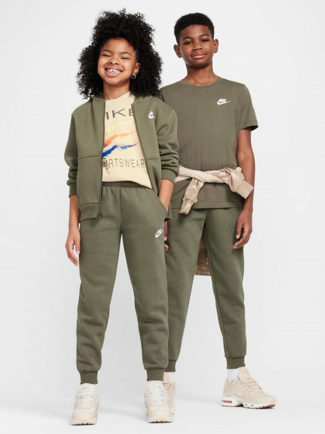 Pantalon jogging club fleece kaki foncé enfant - Nike