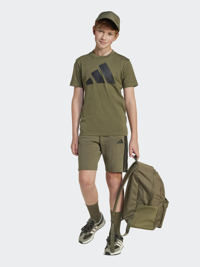 Short molleton essentials 3s kaki enfant - Adidas