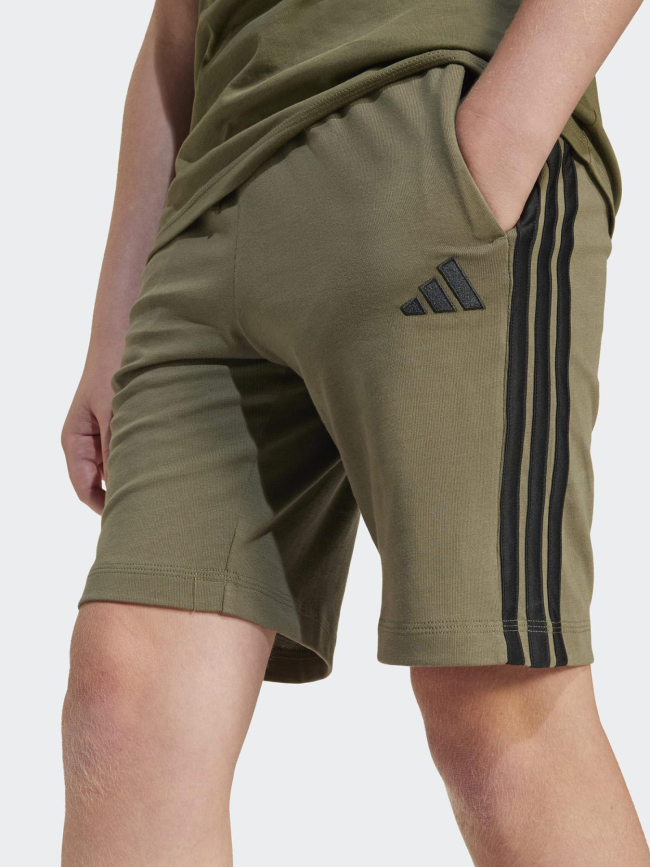 Short molleton essentials 3s kaki enfant - Adidas