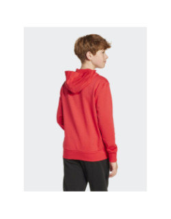 Sweat à capuche logo brodé rouge enfant - Adidas
