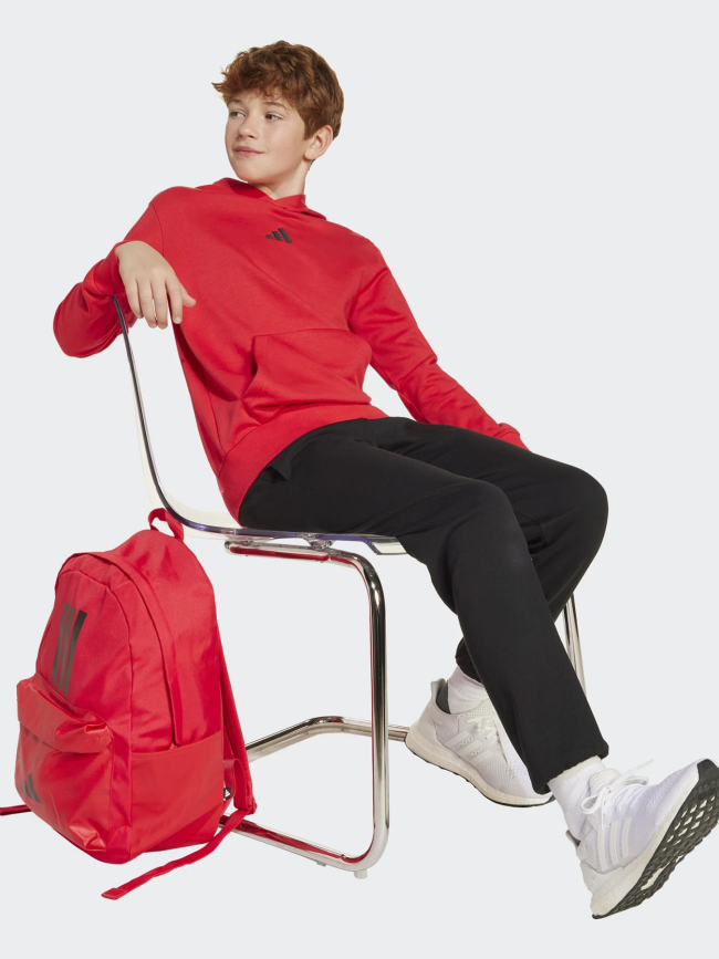 Sweat à capuche logo brodé rouge enfant - Adidas