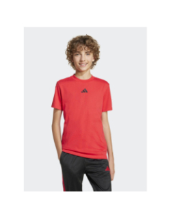 T-shirt à manches courtes tee 160 rouge enfant - Adidas
