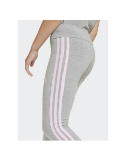Legging 3s leg 230 gris et rose fille - Adidas