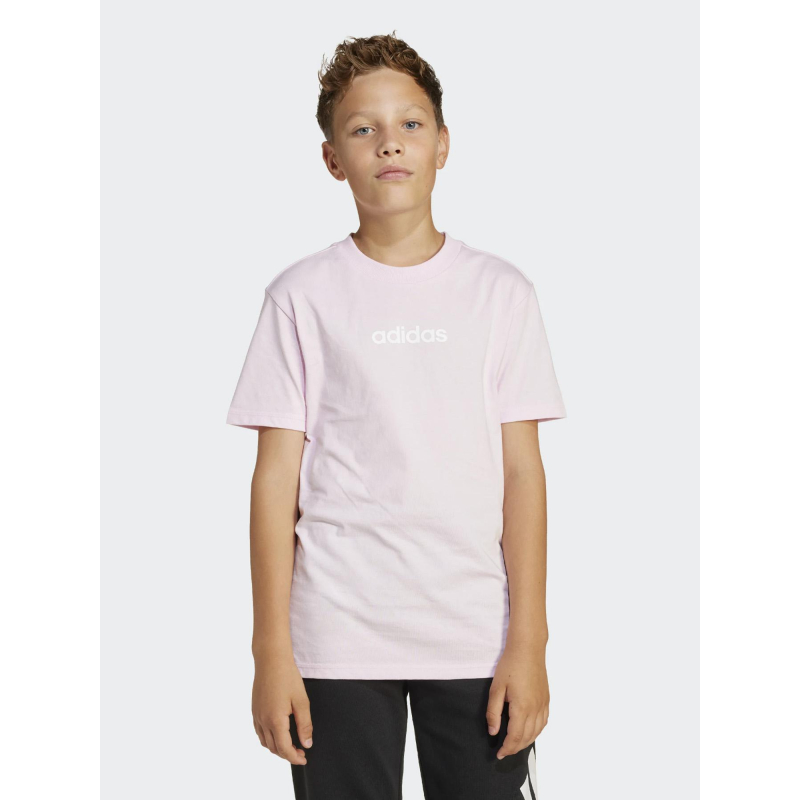 T-shirt à manches courtes j lin 160 rose enfant - Adidas