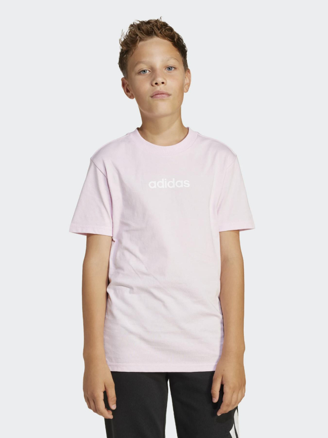T-shirt à manches courtes j lin 160 rose enfant - Adidas