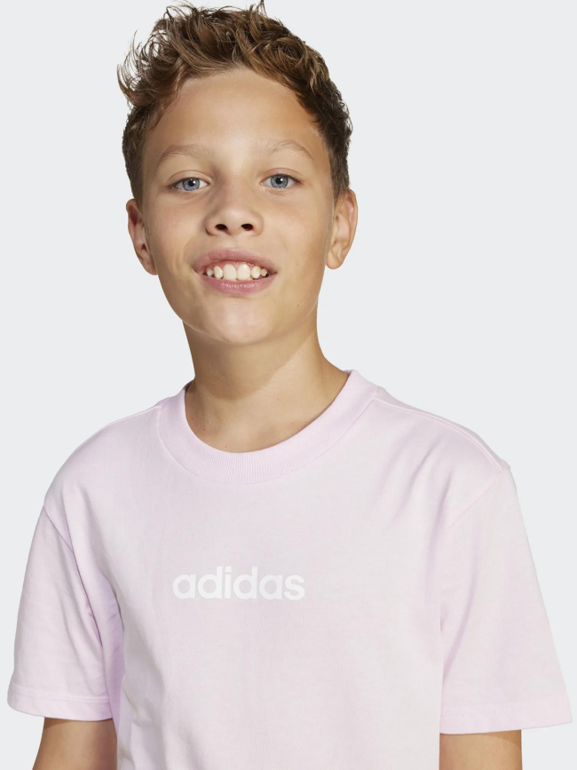T-shirt à manches courtes j lin 160 rose enfant - Adidas