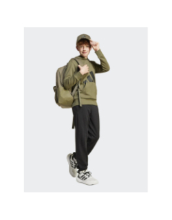 Sweat à capuche big logo kaki enfant - Adidas