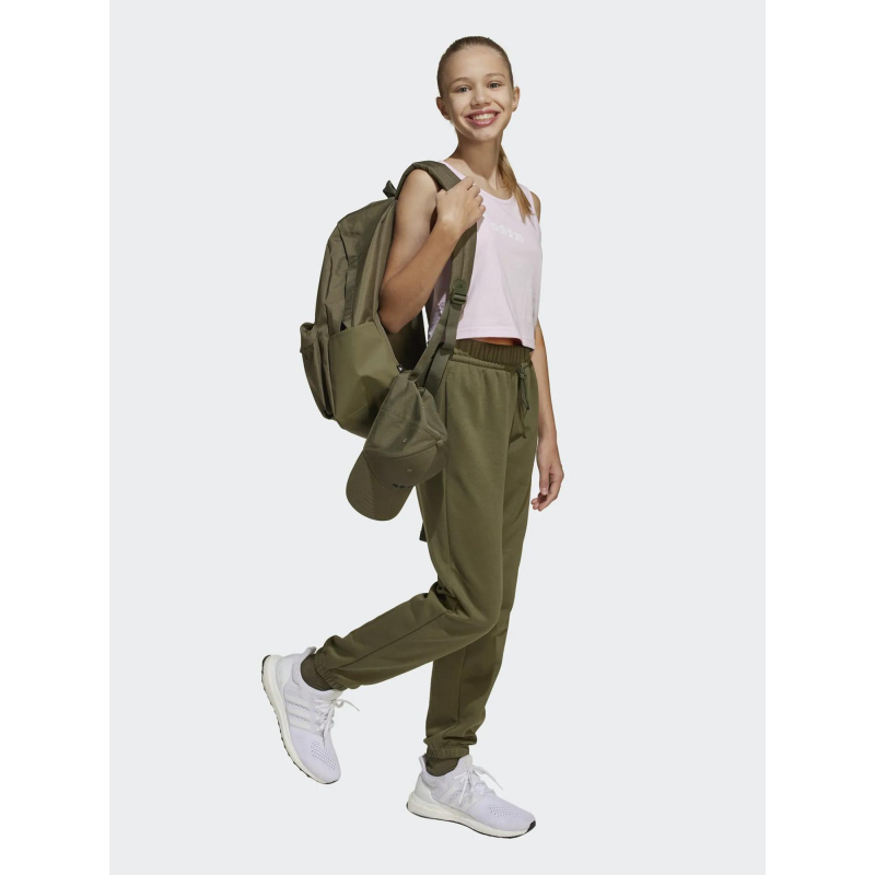Pantalon jogging logo brodé kaki enfant Adidas wimod