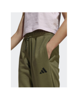 Pantalon jogging logo brodé kaki enfant - Adidas