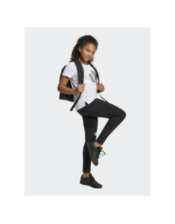 Legging de sport glam logo argenté noir fille - Adidas