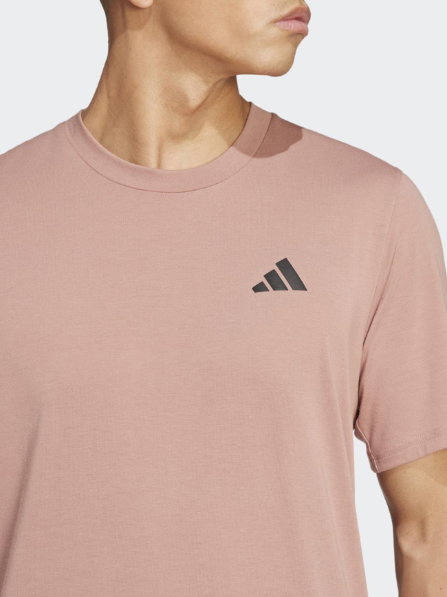 T-shirt à manches courtes train essentials rose homme - Adidas